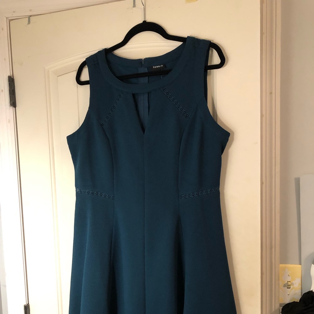 Dark Teal Body Con Dress